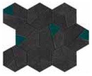 Плитка Boost Tarmac Mosaico Hex Jade (AN7A) 25x28.5