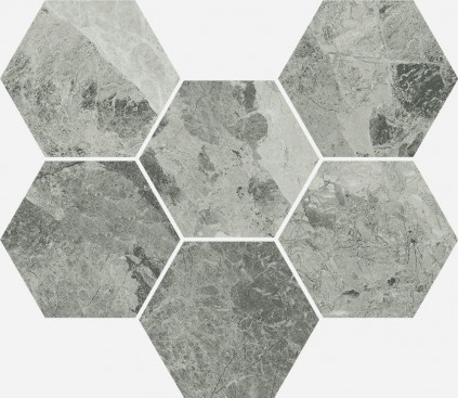 Мозаика Charme Extra Silver Mosaico Hexagon  25x29 см