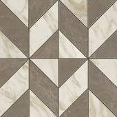 Плитка Marvel Edge Mosaico Cubes Gris-Calacatta Lapp 36.5x36.5