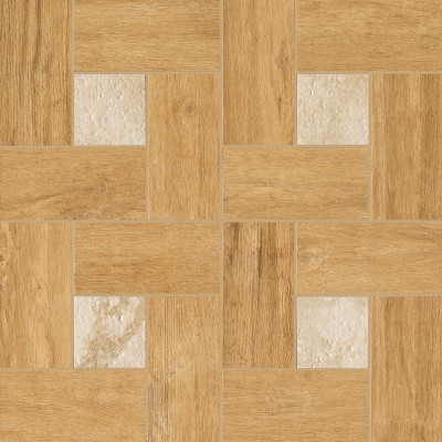 Мозаика NL-Wood vanilla Inserto Glamour  45x45 см