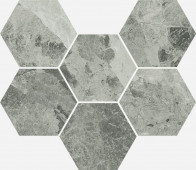 Плитка Charme Extra Silver Mosaico Hexagon  25x29