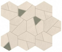Плитка Boost Pro Ivory Mosaico Hex Olive 25x28.5