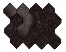 Плитка Marvel Stone Nero Marquina Mosaico Esagono 3D 28.2х35.3