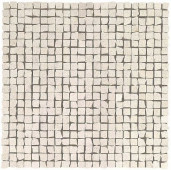 Плитка Marvel Stone Clauzetto White Tumbled Mosaic 30х30