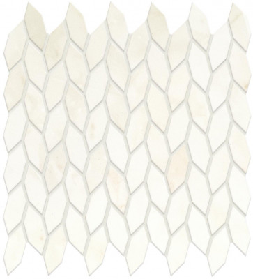 Мозаика Marvel Calacatta Delicato Mosaico Twist Shiny (A4WK) Керамическая плитка 30.5x30.5 см