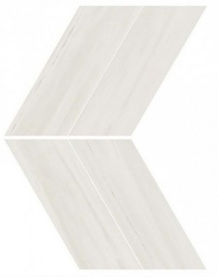 Мозаика Marvel Stone Bianco Dolomite Chevron Lappato 22.5х22.9 см