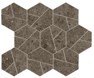 Плитка Boost Stone Tobacco Mosaico A7C1 25x28.5