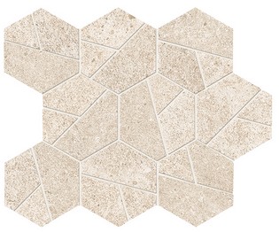 Плитка Boost Stone Ivory Mosaico A7CU 25x28.5