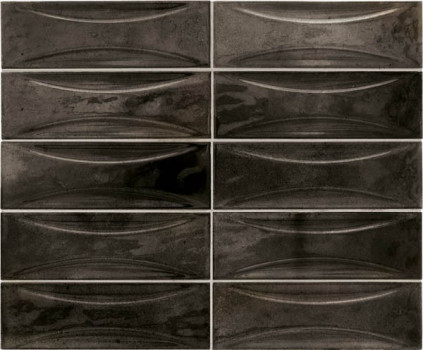 Настенная плитка HANOI ARCO BLACK ASH (30040) 6.5x20 см