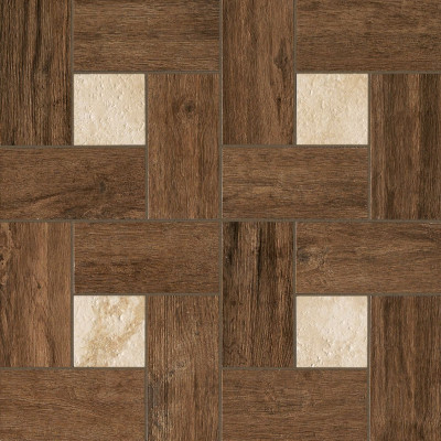 Мозаика NL-Wood Pepper Inserto Glamour  45x45 см