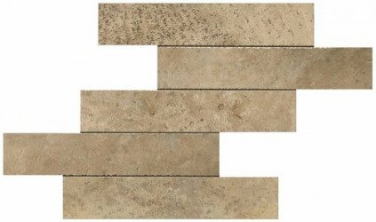 Мозаика Aix Beige Brick Tumbled (A0UF) 37x37 см