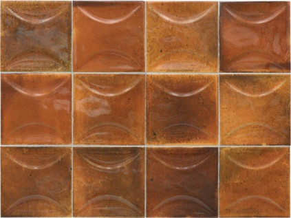 Настенная плитка HANOI ARCO BURNT RED (30029) 10x10 см
