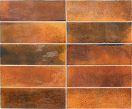 Настенная плитка HANOI BURNT RED (30038) 6.5x20 см