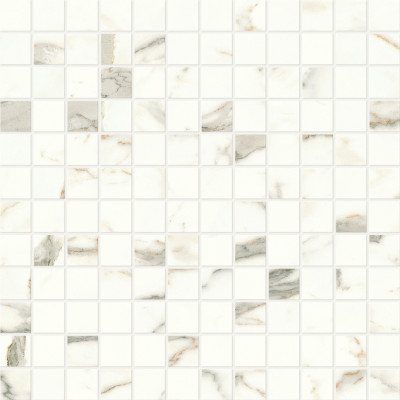 Мозаика Marvel Calacatta Prestigio Mosaico Lapp (A424) Керамогранит 30x30 см