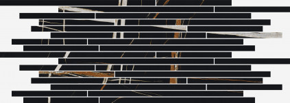 Мозаика Charm Deluxe Sahara Noir Strip Lux 26x75 см