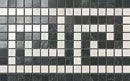 Плитка Marvel Pro Noir/Cremo Greca Mosaico 18.5х30